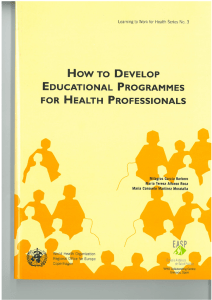 how to develop educational programmes for health professionals