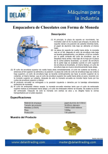 Empacadora de Chocolates con Forma de Moneda