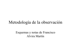 Metodologia de la observacion