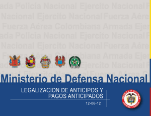 LEGALIZACION DE ANTICIPOS Y PAGOS ANTICIPADOS