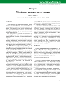 Micoplasmas patógenos para el humano - E-journal