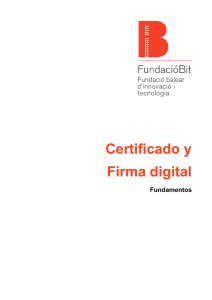Certificado y Firma digital