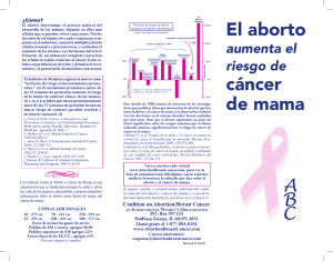 El aborto cáncer de mama - The Coalition on Abortion / Breast Cancer