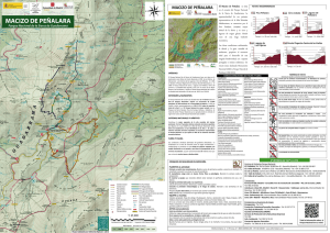Mapa de rutas recomendadas Macizo de Peñalara