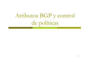 Atributos BGP y control de políticas