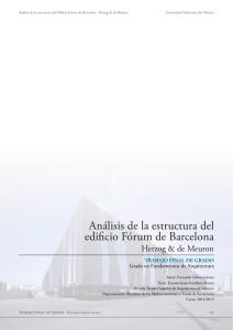Análisis de la estructura del edificio Fórum de Barcelona