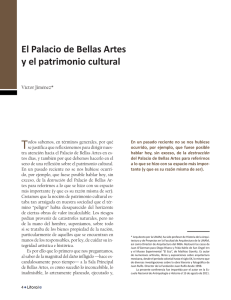 El Palacio de Bellas Artes y el patrimonio cultural