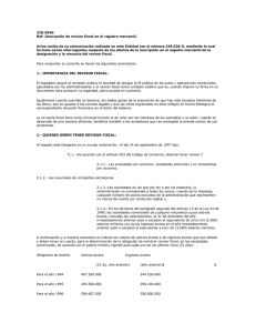 220-5040 Ref: Inscripción de revisor fiscal en el registro mercantil