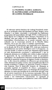 CAPITULO IX LA FILOSOFÍA CLASICA ALEMANA. EL