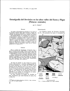Estratigrafía del Devónico en los altos valles del Esera y