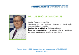 dr. luis sepúlveda morales - Hospital Clínico Universidad de Chile