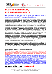 Descarregar nota informativa - SIB Sindicat Independent de Balears