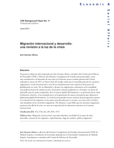 Migración internacional y desarrollo: una