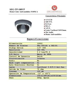 SEG-TP-100VP Especificaciones