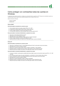 Cómo proteger con contraseñas todas las cuentas en Windows
