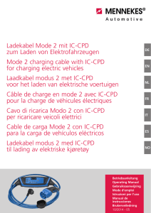 Ladekabel Mode 2 mit IC-CPD zum Laden von