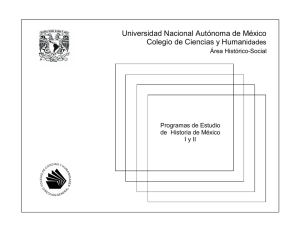 Historia de México - Colegio de Ciencias y Humanidades