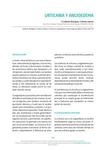 urticaria y angioedema - Asociación Española de Pediatría