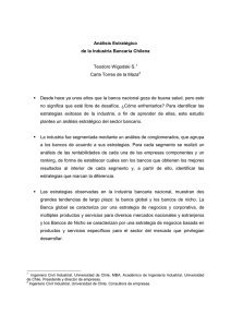 Análisis Estratégico de la Industria Bancaria Chilena