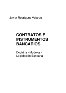 contratos e instrumentos bancarios