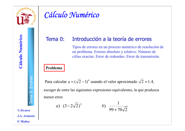 C Lculo Num Rico Departamento De Matem Tica Aplicada I