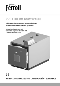 prextherm rsw 92÷600
