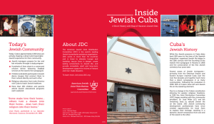 Jewish Cuba Inside - American Jewish Joint Distribution Committee