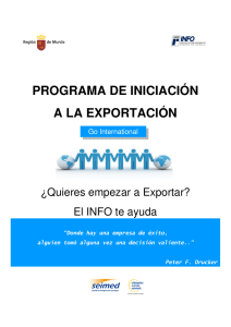 programa de iniciación a la exportación