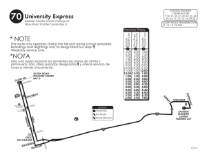 University Express * NOTE *NOTA