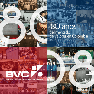 8O años - Bolsa de Valores de Colombia
