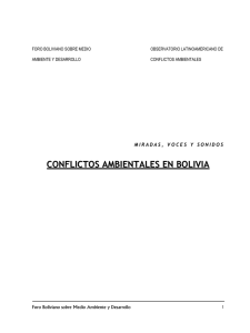 conflictos ambientales en bolivia