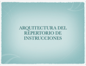 ARQUITECTURA DEL REPERTORIO DE INSTRUCCIONES
