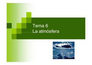 Tema 6 La atmósfera - Universidad de Granada