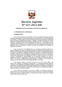 decreto supremo nº 017-2012-ed