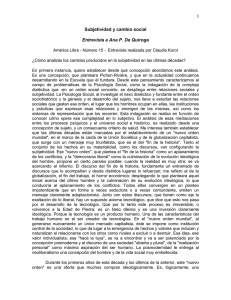 Quiroga, A. Subjetividad y Cambio social en