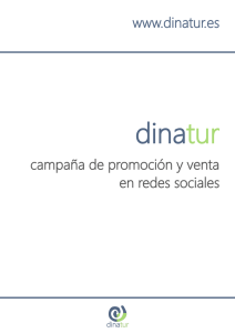 campaña de promoción y venta en redes sociales www.dinatur.es