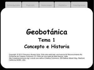 Introducción a la Geobotánica.
