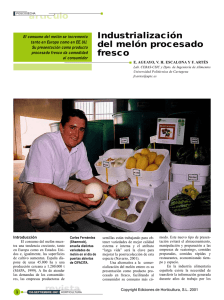 artículo revista Industrialización del melón procesado fresco