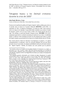 Tokugawa Ieyasu y los Daimyō cristianos durante la crisis de