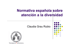Normativa española sobre atención a la diversidad