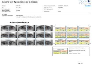 Informe test 9 posiciones de la mirada