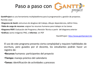 Paso a paso con GanttProject