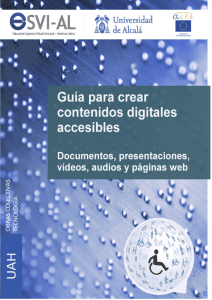 Guía para crear contenidos digitales accesibles - ESVI-AL