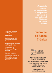 Guía Síndrome de Fatiga Crónica - Instituto Ferran de Reumatología