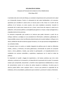 Declaración de Girona 30 de mayo 2012