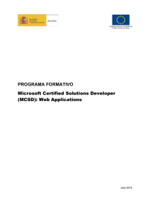 (MCSD): Web Applications