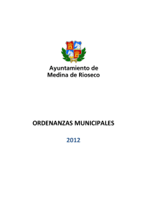 ordenanzas municipales 2012 - Ayuntamiento de Medina de Rioseco