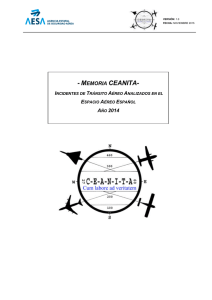 Memoria CEANITA 2014 - Agencia Estatal de Seguridad Aérea