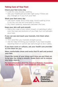 Taking Care of Your Feet - American Diabetes Association