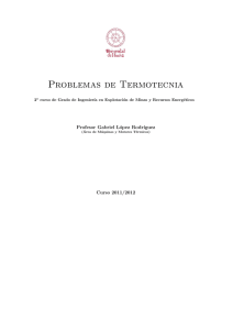 Relación de Problemas de Termotecnia